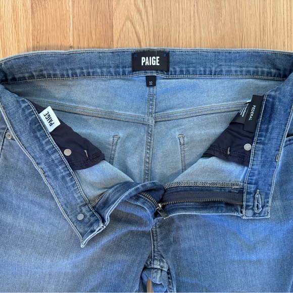 Paige Premium Transcend Slim Straight Federal 5 Pocket Stretch Denim Jeans - Picture 2 of 4